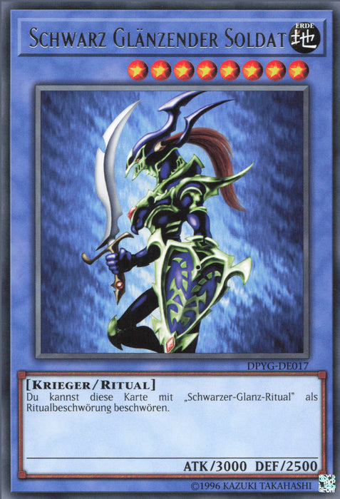 Schwarz Glänzender Soldat (V.2) DPYG-DE017 Rare Deutsch