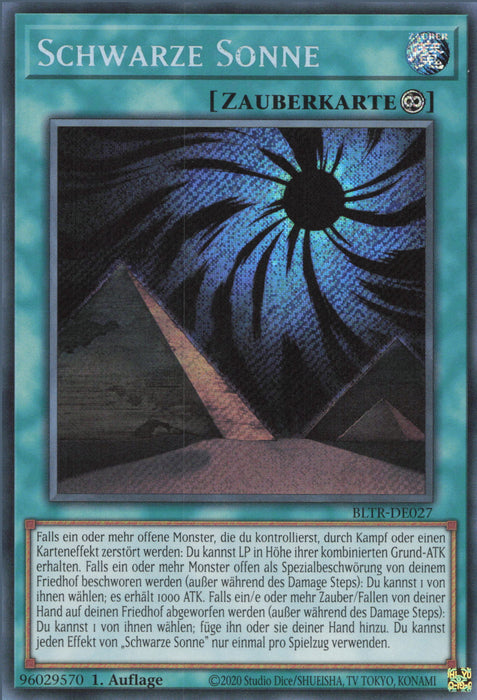 Schwarze Sonne BLTR-DE027 Secret Rare Deutsch