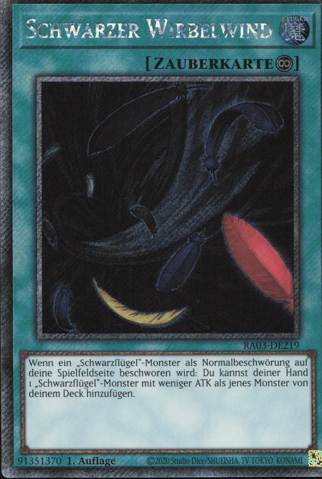 Schwarzer Wirbelwind (V.1) RA03-DE219 Platinum Secret Rare Deutsch