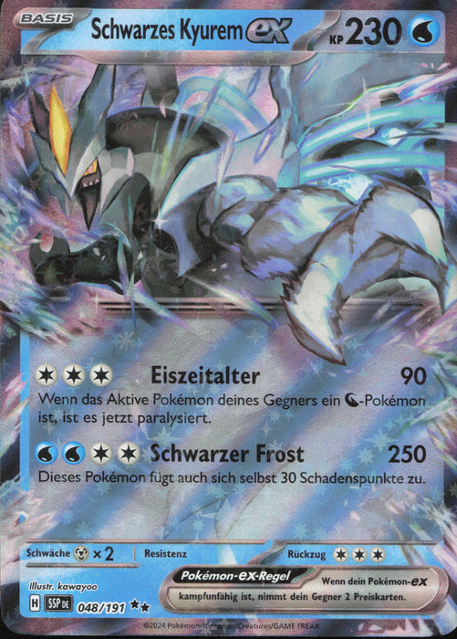 Schwarzes Kyurem ex SSP-048 Double Rare Deutsch
