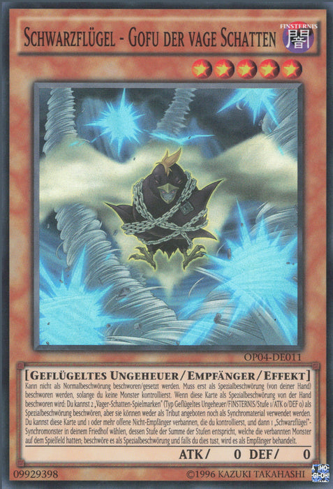 Schwarzflügel - Gofu der vage Schatten OP04-DE011 Super Rare