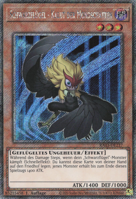 Schwarzflügel - Kalut der Mondschatten (V.1) RA03-DE217 Platinum Secret Rare Deutsch