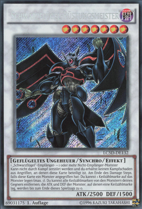 Schwarzflügel-Rüstungsmeister LC5D-DE132 Secret Rare Deutsch