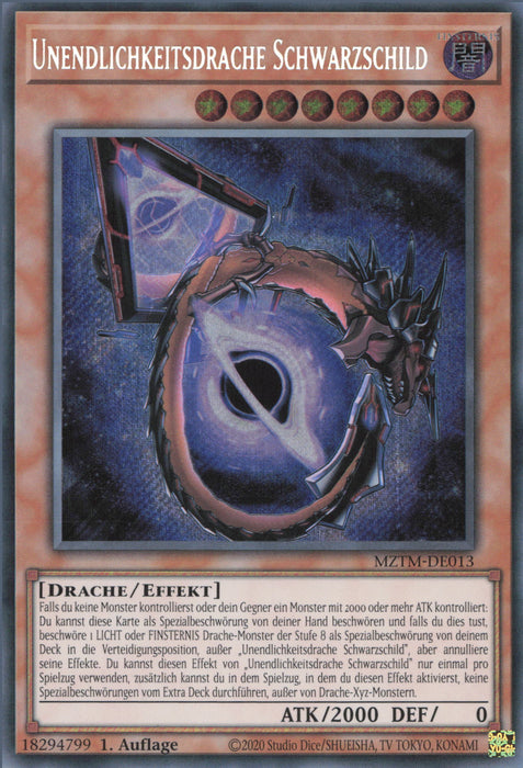 Schwarzschild Infinity Dragon MZTM-DE013 Secret Rare Deutsch