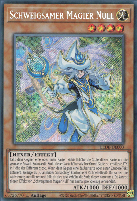 Schweigsamer Magier Null (V.1) LEDE-DE003 Secret Rare Deutsch