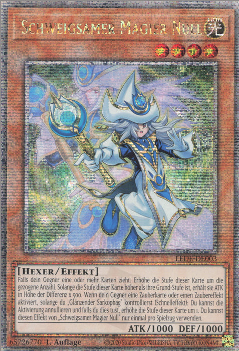Schweigsamer Magier Null (V.2) LEDE-DE003 Quarter Century Secret Rare Deutsch