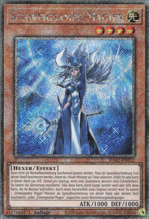 Schweigsamer Magier (V.4) RA02-DE012 Platinum Secret Rare Deutsch