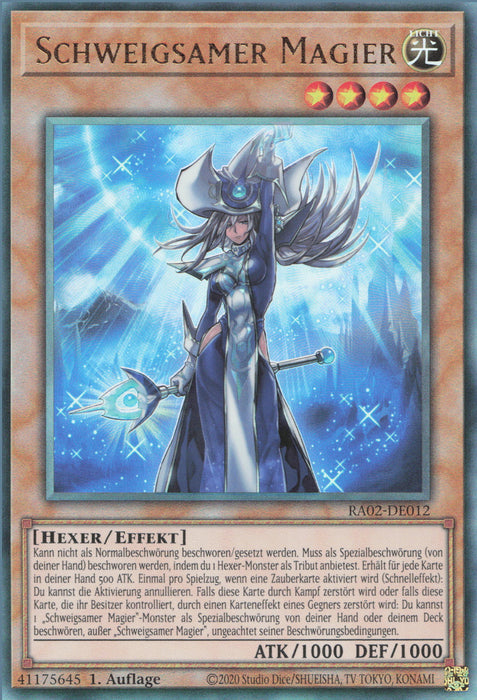 Schweigsamer Magier (V.7) RA02-DE012 Ultimate Rare Deutsch