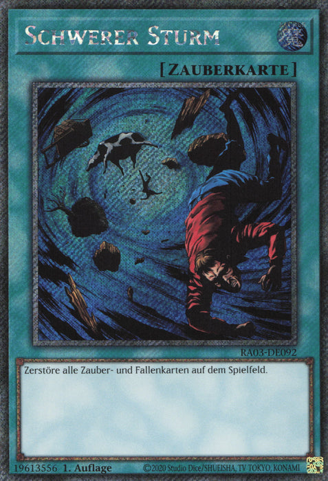 Schwerer Sturm (V.1) RA03-DE092 Platinum Secret Rare Deutsch