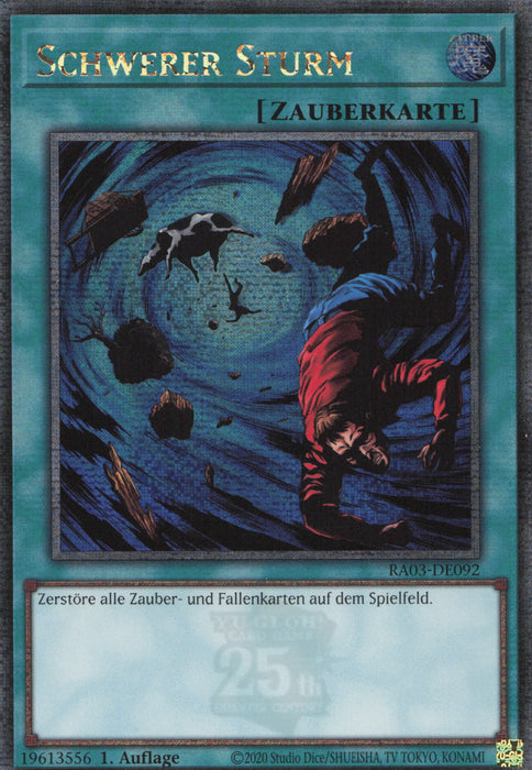 Schwerer Sturm (V.2) RA03-DE092 Quarter Century Secret Rare Deutsch