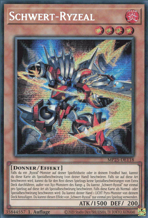 Schwert-Ryzeal MP25-DE118 Secret Rare Deutsch