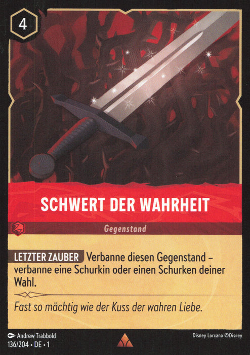 Schwert der Wahrheit 1TFC-136 Rare Deutsch