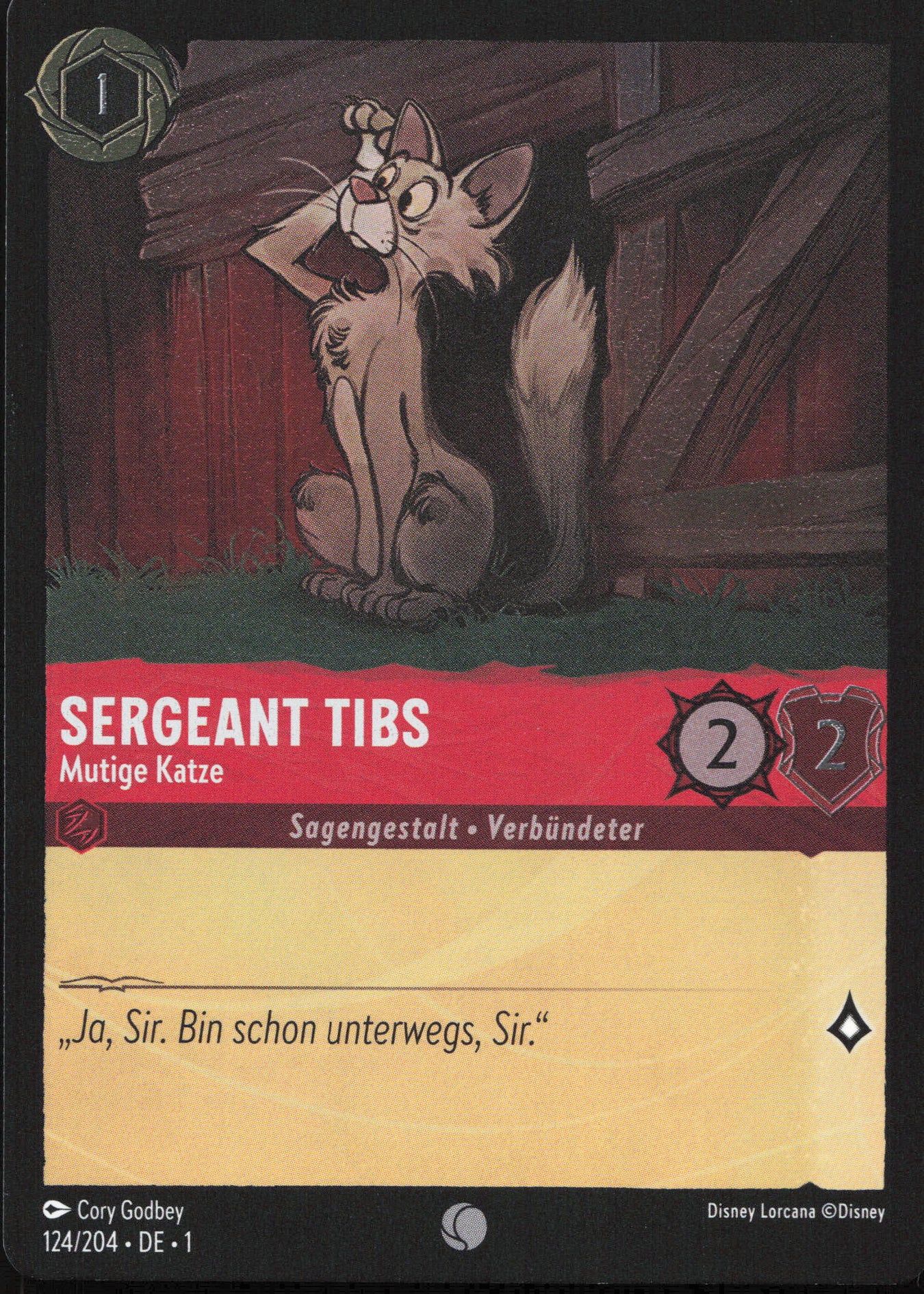 Alle Sergeant Tibs Charakterkarten in Disney Lorcana