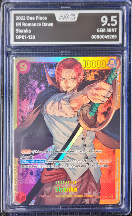 Shanks (OP01-120) (V.1) OP01 Secret Rare Englisch AOG 9.5