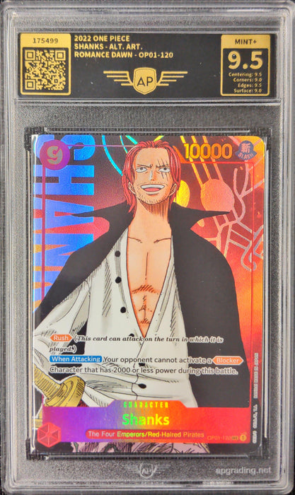 Shanks (OP01-120) (V.2) OP01 Alternate Art Englisch APG 9.5