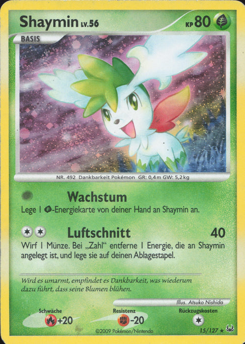 Shaymin Lv.56 PL-15 Holo Rare Deutsch
