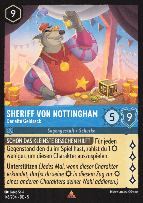 Sheriff von Nottingham - Der alte Geldsack 5SSK-145 Rare Deutsch