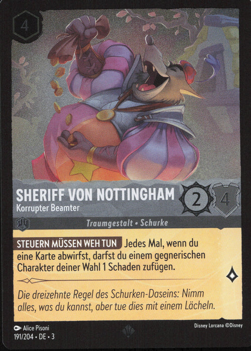 Sheriff von Nottingham - Korrupter Beamter 3INK-191 Super Rare Deutsch