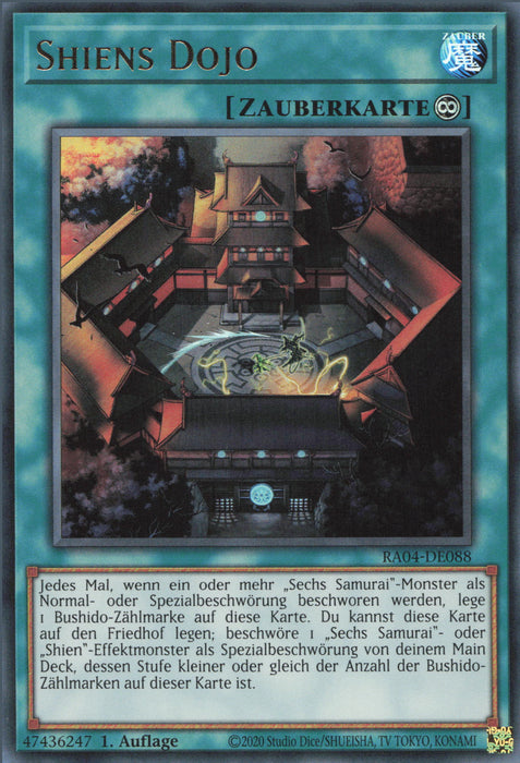 Shiens Dojo (V.2) RA04-DE088 Ultra Rare Deutsch