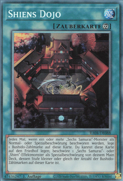 Shiens Dojo (V.3) RA04-DE088 Secret Rare Deutsch