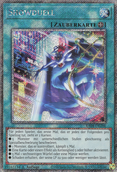 Showduell (V.1) RA04-DE286 Platinum Secret Rare Deutsch
