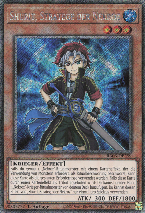 Shurit, Stratege der Nekroz (V.1) RA03-DE259 Platinum Secret Rare Deutsch