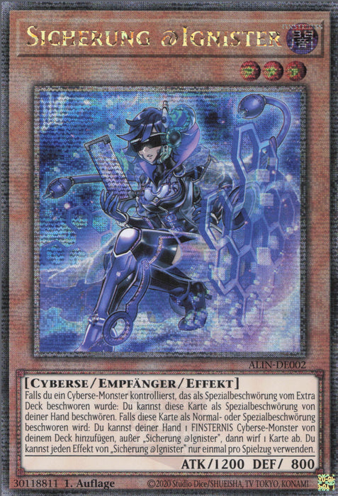 Sicherung @Ignister (V.2) ALIN-DE002 Quarter Century Secret Rare Deutsch