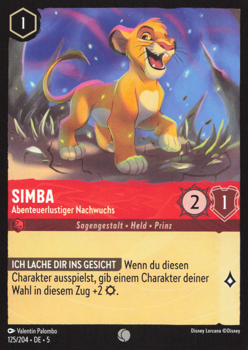 Simba - Abenteuerlustiger Nachwuchs 5SSK-125 Common Deutsch