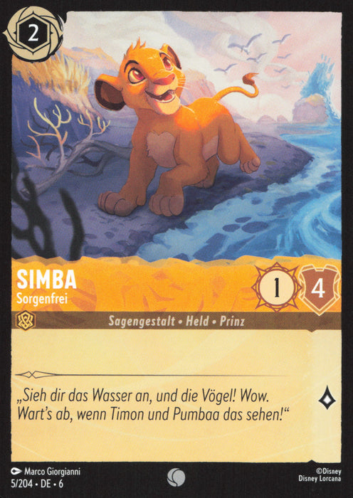 Simba - Sorgenfrei 6AZS-005 Common Deutsch