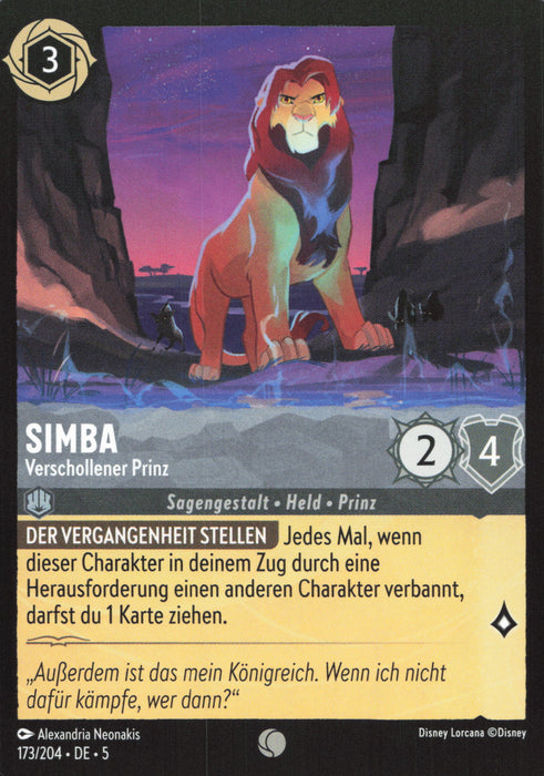 Simba - Verschollener Prinz 5SSK-173 Common Deutsch