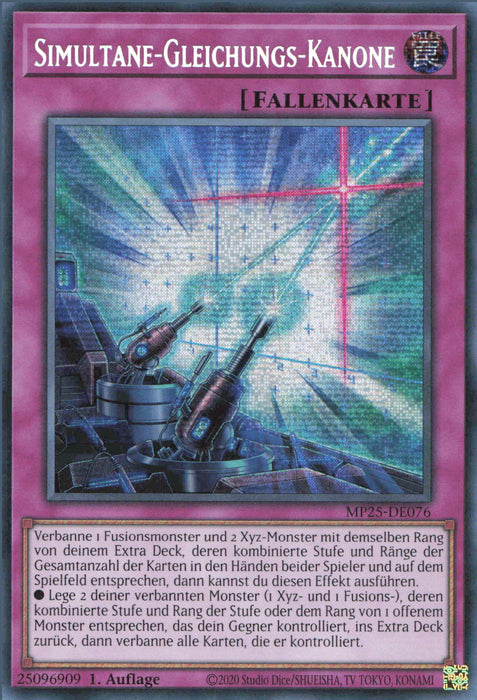 Simultane-Gleichungs-Kanone MP25-DE076 Secret Rare Deutsch