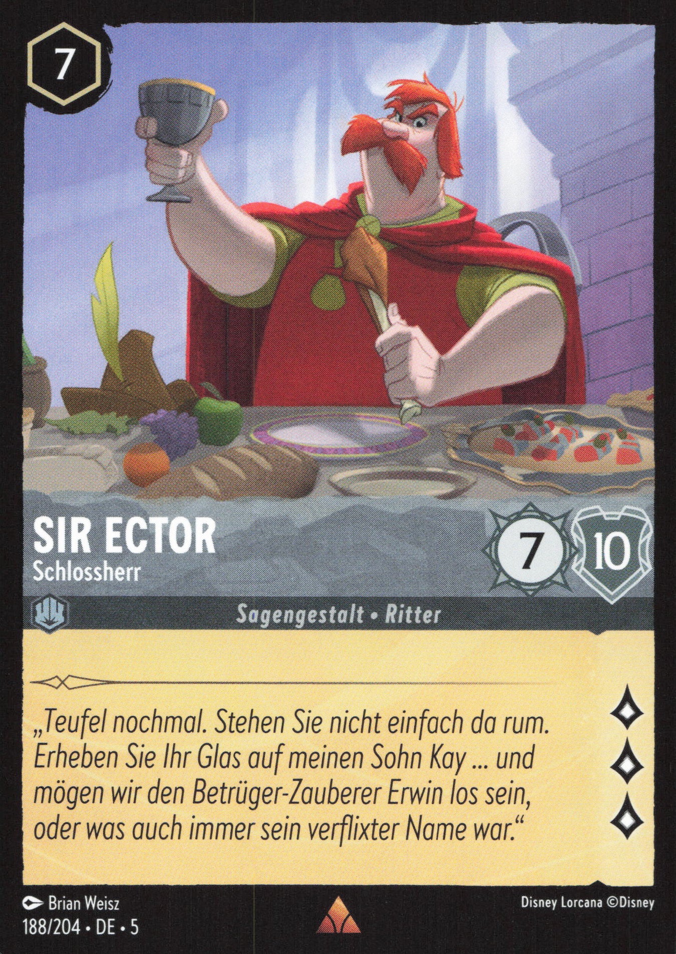 Alle Sir Ector Charakterkarten in Disney Lorcana