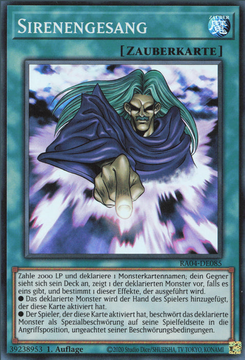 Sirenengesang (V.1) RA04-DE085 Super Rare Deutsch