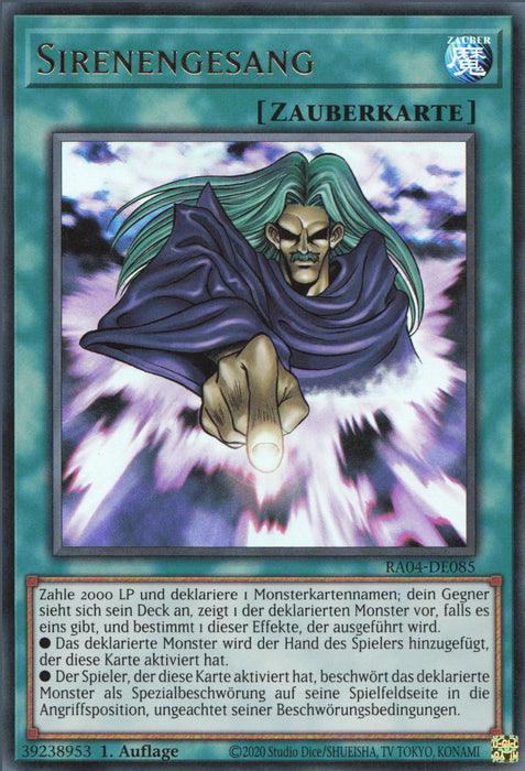 Sirenengesang (V.2) RA04-DE085 Ultra Rare Deutsch