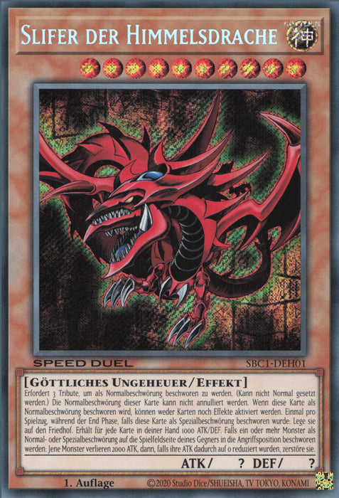 Slifer der Himmelsdrache SBC1-DEH01 Secret Rare Deutsch