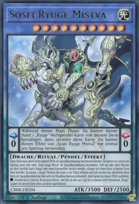 Sosei Ryuge Mistva (V.1) CRBR-DE034 Ultra Rare Deutsch
