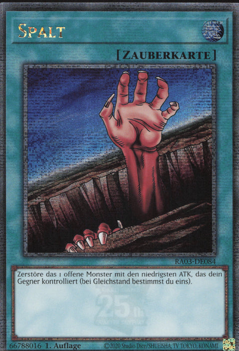 Spalt (V.2) RA03-DE084 Quarter Century Secret Rare Deutsch