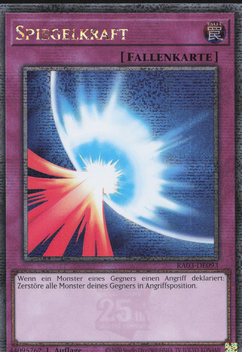 Spiegelkraft (V.2) RA03-DE093 Quarter Century Secret Rare Deutsch