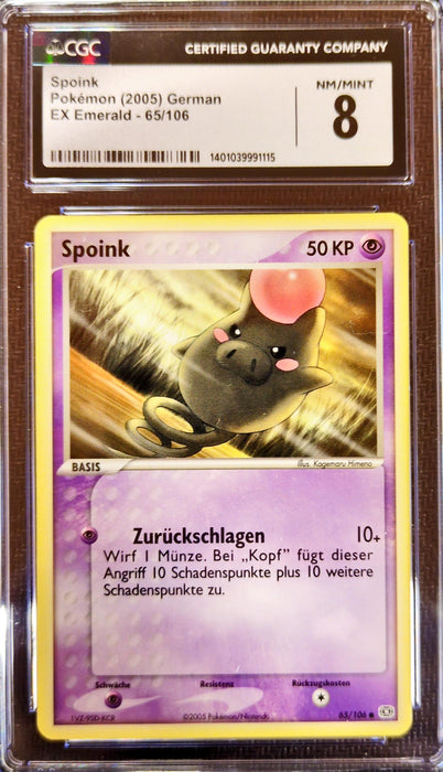 Spoink EM-65 Common Deutsch CGC-8