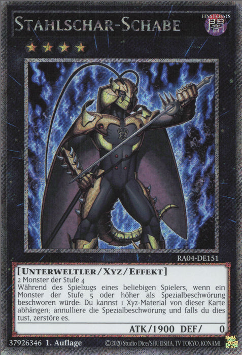 Stahlschar-Schabe (V.1) RA04-DE151 Platinum Secret Rare Deutsch