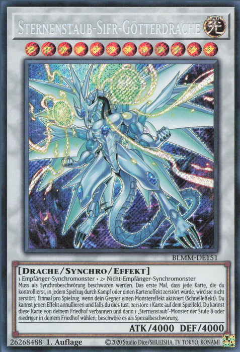 Sternenstaub-Sifr-Götterdrache BLMM-DE151 Secret Rare Deutsch