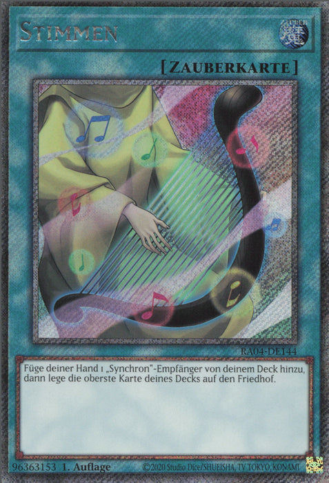 Stimmen (V.1) RA04-DE144 Platinum Secret Rare Deutsch