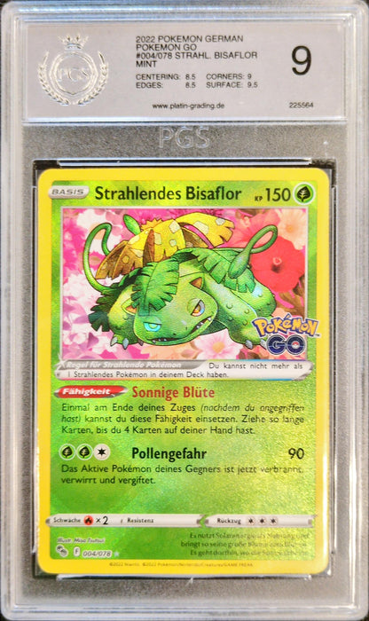 Strahlendes Bisaflor PGO-004 Ultra Rare Deutsch PGS-9