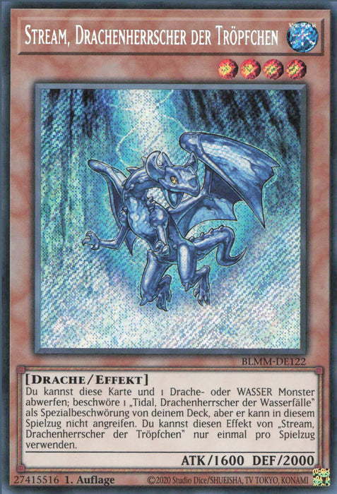 Stream, Drachenherrscher der Tröpfchen BLMM-DE122 Secret Rare Deutsch