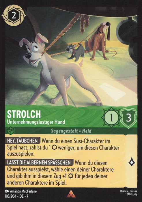 Strolch - Unternehmungslustiger Hund (V.1) 7ARI-110 Rare Deutsch