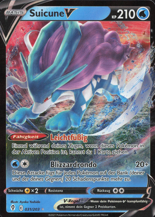 Suicune V EVS-031 Ultra Rare Deutsch