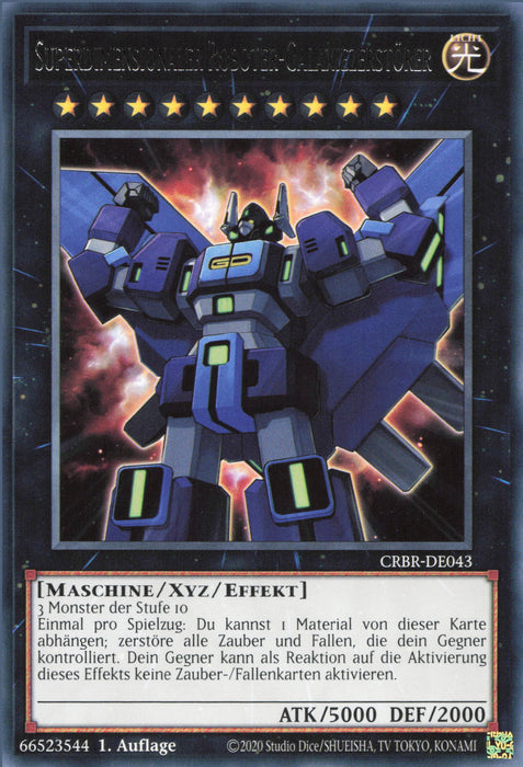 Superdimensionaler Roboter-Galaxiezerstörer CRBR-DE043 Rare Deutsch