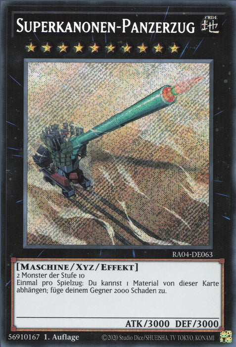 Superkanonen-Panzerzug (V.3) RA04-DE063 Secret Rare Deutsch
