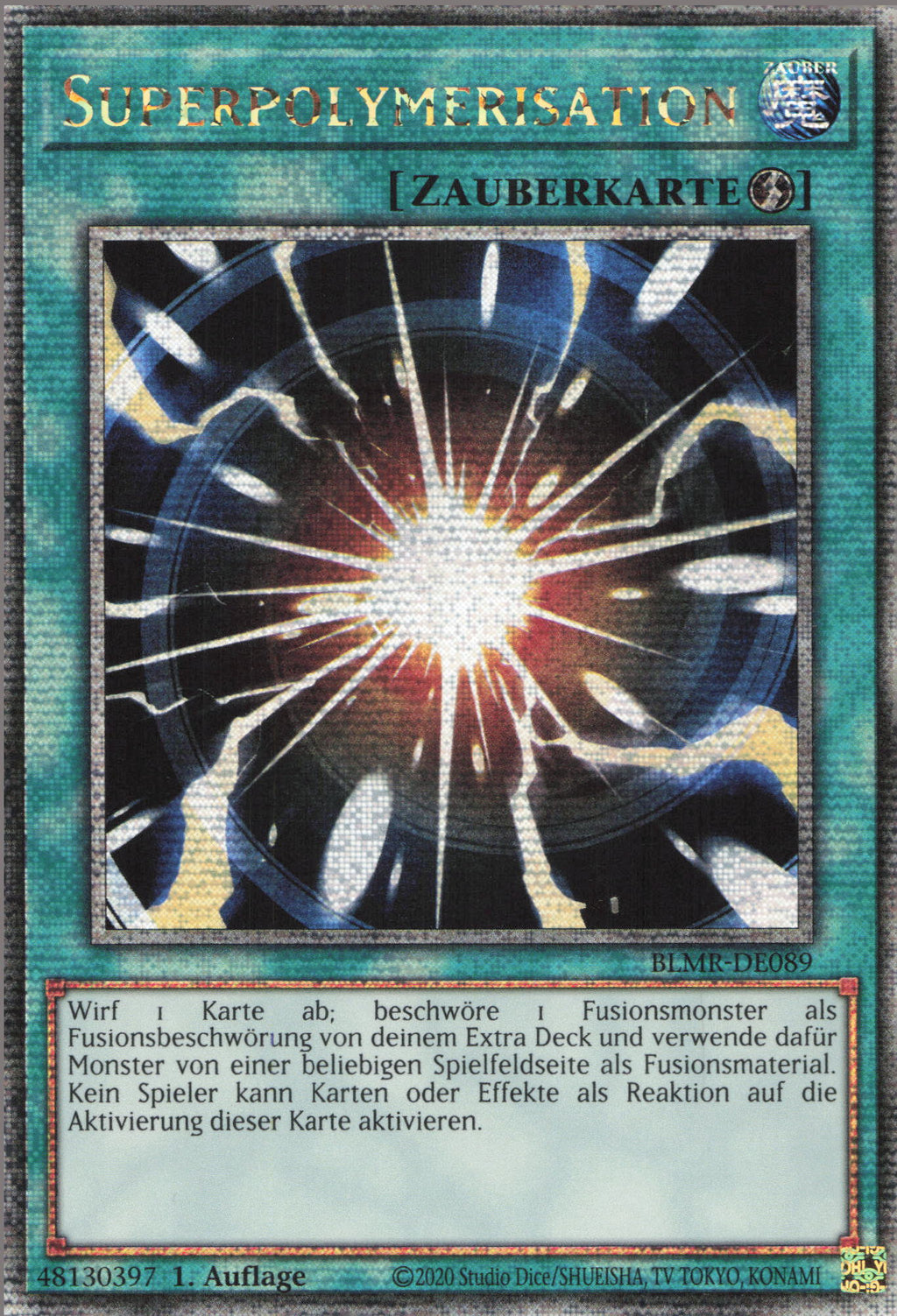 Yu-Gi-Oh! Carta Super Polymerization (LCGX-EN101) – Legendary Collection 2 – 1st Edition – Rarità Secret Rare - 2