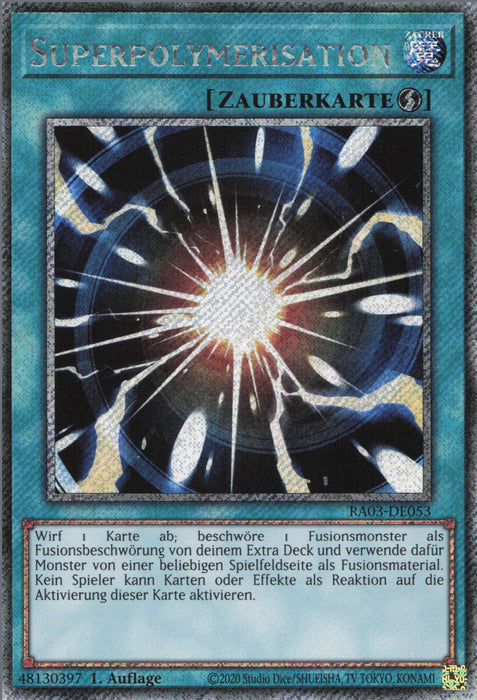 Superpolymerisation (V.4) RA03-DE053 Platinum Secret Rare Deutsch